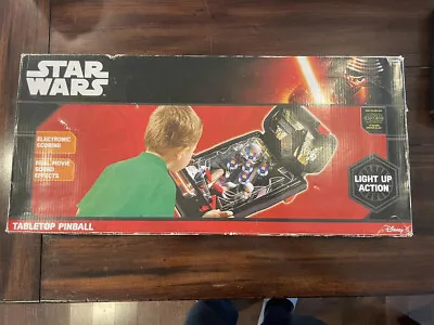 Disney Tabletop Pinball Machine Star Wars The Force Awakens Tested And Working • $18.99