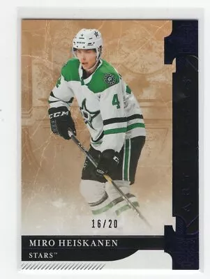 2019-20 Ud Artifacts #111 Purple /20 Miro Heiskanen - Stars Rare !!! • $18.47