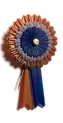 Vintage Celluloid WW2 Victory Pin Red White Blue • $25
