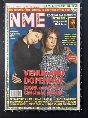 £11.99 • Buy BJORK EVAN DANDO - NME COVER PAGE 1993 15X11  Poster Sized Press Advert L223