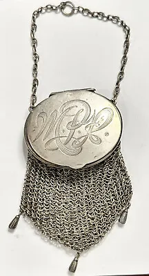 Antique .925 Sterling Silver Coin Purse 65.6 Grams Pure Sterling Silver. #3139 • $150