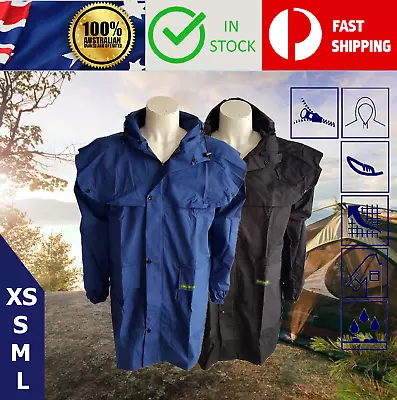 XS S M L Aust Made Mens Adults Womens Waterproof Winter Japara Rain Jacket Coat • $49.40