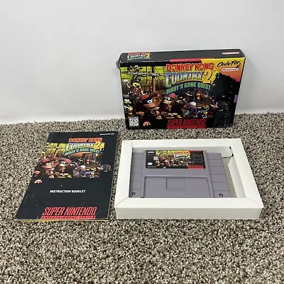 Donkey Kong Country 2 Snes Super Nintendo Complete In Box • $90