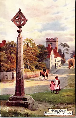 Art Postcard 1908 Village Cross Eckington Worcestershireby  A.R Quinton G1L • £10.26