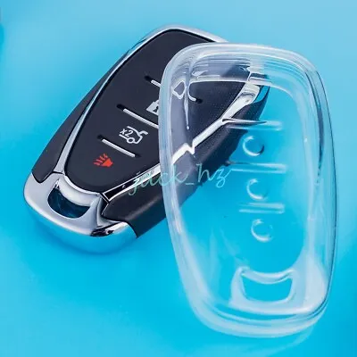 Transparent Key Fob Cover Case Holder For Chevrolet Blazer Trax Equinox Cruze • $8.83