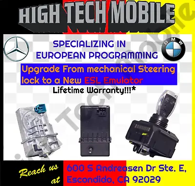 Mercedes ESL Steering Lock Bypass Programming Service Emulator W204 W207 • $249.99