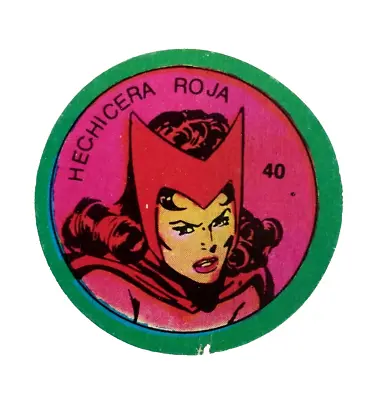 1980 Marvel Superheroes Scarlet Witch Card Argentina Variant Not Terrabusi #40 • £13.45