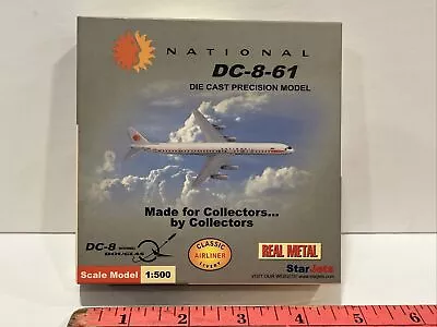 1:500 Star Jets National Airlines England McDonnell Douglas DC-8 Model Vintage • $69