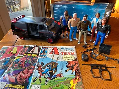 A TEAM GREENLIGHT 13521 1:18 1983 GMC VANDURA VAN With All Figures And Comics!!! • $175