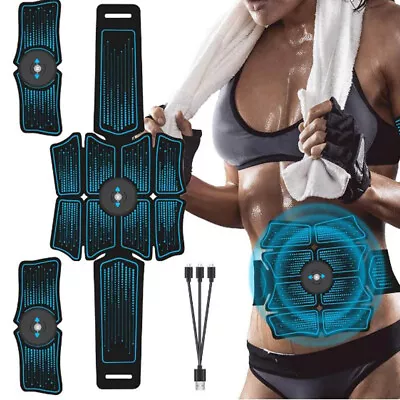 Electric Muscle Toner Machine ABS Toning Belt Simulation Fat Burner Belly Shaper • $28.99