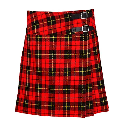 Ladies Knee Length Kilt Skirt 20  Length Tartan Pleated Kilts - Wallace • $13.01