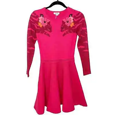 NWT CATIMINI Floral Cat Tricot Dress Pink. Size 12 • $45