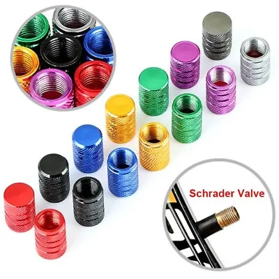 4PCS Alloy Tire Valve Air Dust Cover Stem Schrader Caps Wheel Car Truck SUV Bike • $1