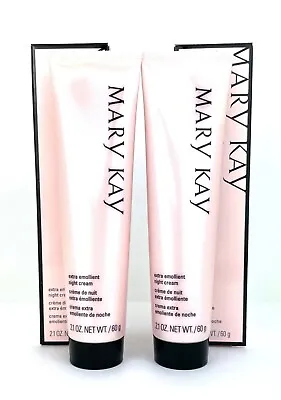 Mary Kay Extra Emollient Night Cream~lot Of 2~full Size~very Dry Skin~face/body! • $36.99