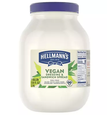 4 Gallon Hellmann'S Real Mayonnaise Vegan Kosher Non-GMO- 128 Oz Per Gallon • $169.98