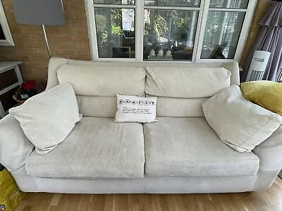 £50 • Buy Two Seater And Three Seater Cream  Sofa Settees Next X 2 Items