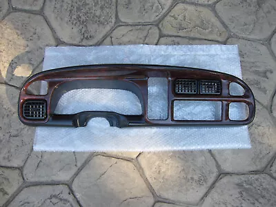 99-01 Dodge Ram Truck Woodgrain Wood Grain Speedometer Radio Dash Trim Bezel Oem • $599.99