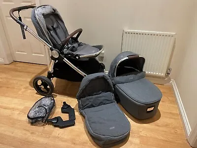 Baby Pram Travel System Mamas & Papas Ocarro - Grey Used - Excellent Condition • £250