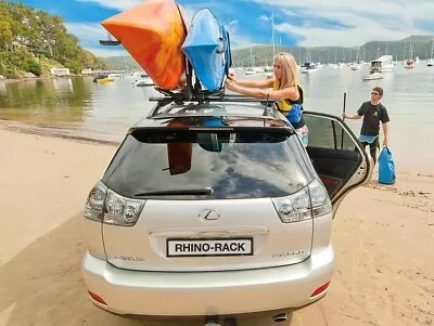 Rhino-Rack S512 Folding J-Style Kayak Carriers For Roof Rack (2 Sets) • $175