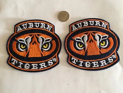 (2) Auburn  War Eagle  Tigers Vintage Embroidered Iron On Patch Lot  3  X 3   • $7.99