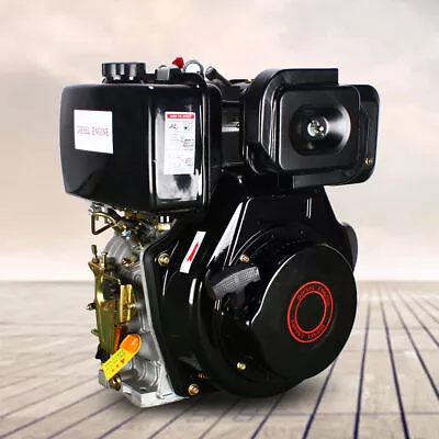 Heavy Duty 10HP 4 Stroke Diesel Engine Single Cylinder 1  Shaft Air-Cooled 418CC • $449.10