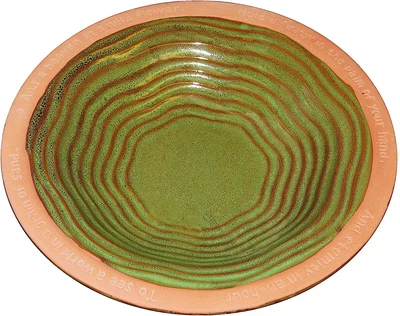 £67 • Buy Wildlife World Echoes Ceramic Bird Bath And Drinker Bowl For Outdoor Gardens