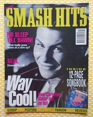 £5 • Buy Smash Hits 1992 Christian Slater Shanice Seal Rozalla Opus 3 Primal Scream
