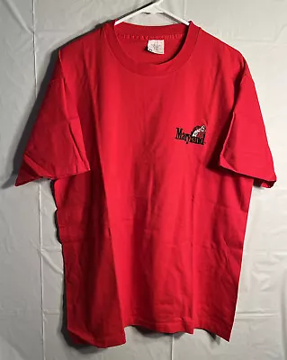 University Of Maryland T-Shirt Men’s Size XL Red Cotton Terrapins COLLEGE WARE • $12.49