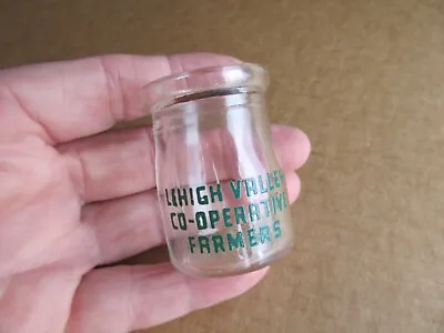 Sample Milk/Dairy Bottle Lehigh Valley Co-Operative Farmers - Miniature Mini • $34.99