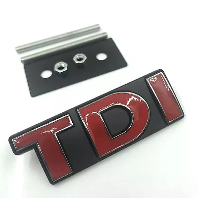 Red Plastic TDI Front Grill Grille Badge Emblem Fit Golf Jetta Polo MK Scirocco • $11.02