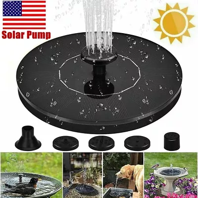 Solar Power Fountain Bird Bath Floating Water Pump Outdoor Pond Home Garden Pool • $11.99