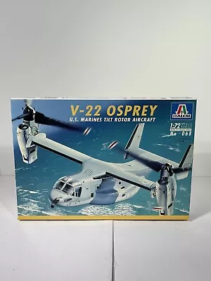$23 • Buy Italeri V-22 Osprey Us Marines Tilt Rotor Aircraft 1:72 Scale Model Kit 068