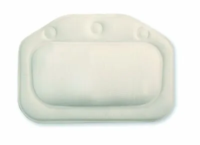 Spa Style Vinyl Bath Cushion Pillow - Mildew Resistance Foam & PVC White • $12.95