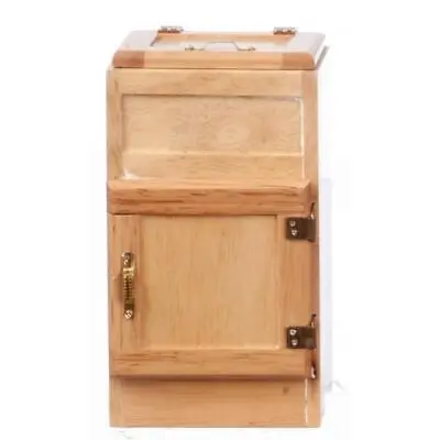 Dolls House Light Oak 1920's 2 Door Ice Box Miniature 1:12 Kitchen Furniture • $27.38