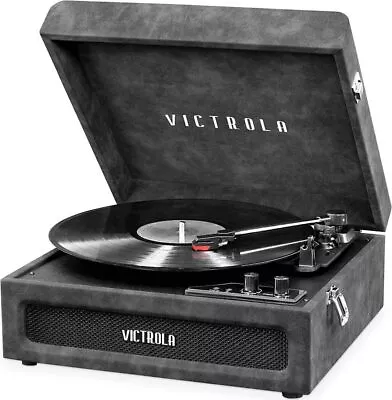 Victrola Brooklyn 3-in-1 Bluetooth 3-Speed Turntable Suitcase Record Player • $49.99