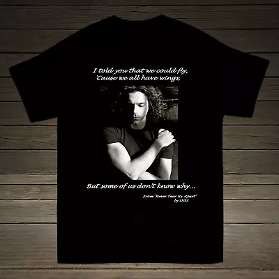 Collection Michael Hutchence Quotes Basic Black All Size Unisex T-Shirt S2808 • $22.79