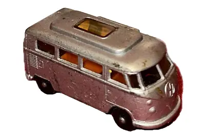 Vintage Lesney Matchbox Series#34 Vw Volkswagen Camper Van Low Roof -silver • $39.99