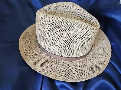 VINTAGE VENDOME York Straw Hat - Size XL W/Brown  Band (Fifth Ave - New) • $30