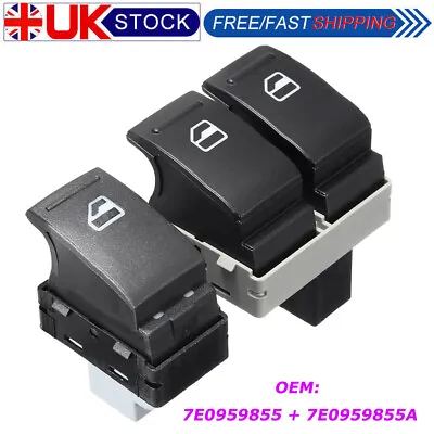 Electric Window Switch Front Left & Right Kit For VW Transporter T5 T6 7E0959855 • £10.29
