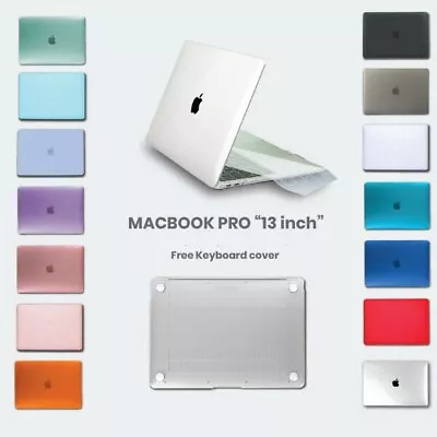 Macbook Crystal Matte Case Hard Cover Shell For 13  Inch Pro + Keyboard Cover • $15.80