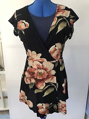 Zaful Mini Summer Wrap Dress Size 10 • £14