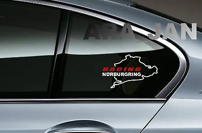 RACING NURBURGRING Decal Sticker Sport Car Window Emblem Performance Motorsport  • $16.11