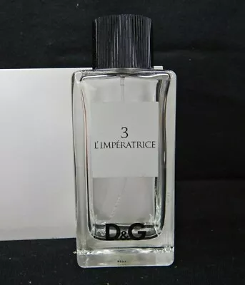 EMPTY PERFUME BOTTLE D&G # 3 L'Imperatrice 3.3oz - 100ml W/ Chip REFILLABLE #22 • $14.95