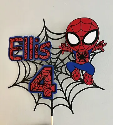 Personalised Cake Toppers Spiderman Marvel Spidey And His Amazing Friends • £6.99