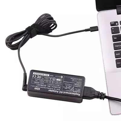 65w Type C Charger USB C Laptop Charger For Lenovo ThinkPad E480 E580 S2 Yoga X1 • $22.60