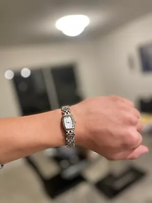 Sarah Coventry Silver Toned Seess Watch • $0.99