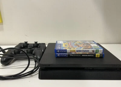 $240 • Buy Sony PlayStation 4 1TB Jet Black Console + 2 Sony PS4 Dual Shock Controllers