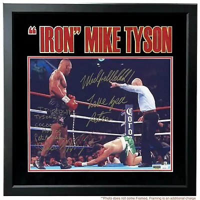Mike Tyson Peter McNeeley Dual Signed Framed 16x20 Photo #D/10 Inscribed JSA COA • $2379.15