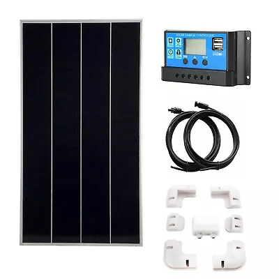 100 Watt 150W 180W Solar Panel Kit 12 Volt Battery Charger RV Travel Camper Van • £247.49