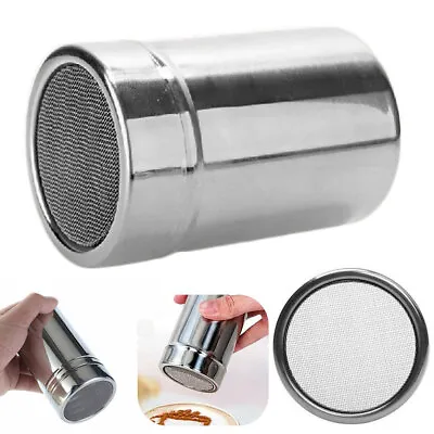 Seasoning Pot Shaker Container Stainless Steel Salt Spice Jar Herbs Condiment • £5.99